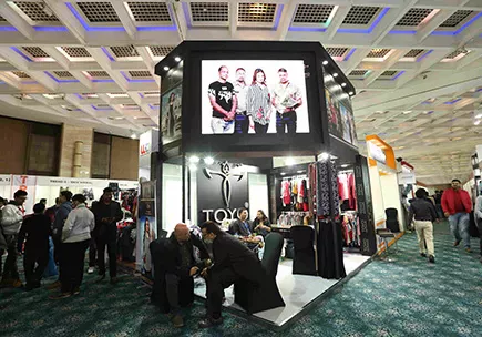JMJAIN All India Garment Exhibition 2017 – Vendor kiosk products showcasing
